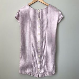 Madewell | Lavender Striped Tunic/Dress, S
